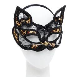 Party Delights Leopard Masquerade Mask< Masks