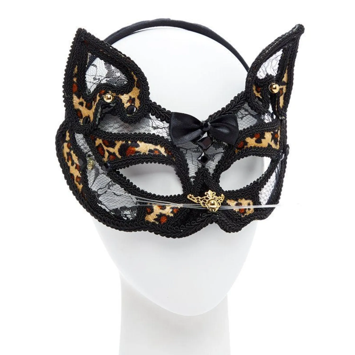 Party Delights Leopard Masquerade Mask< Masks
