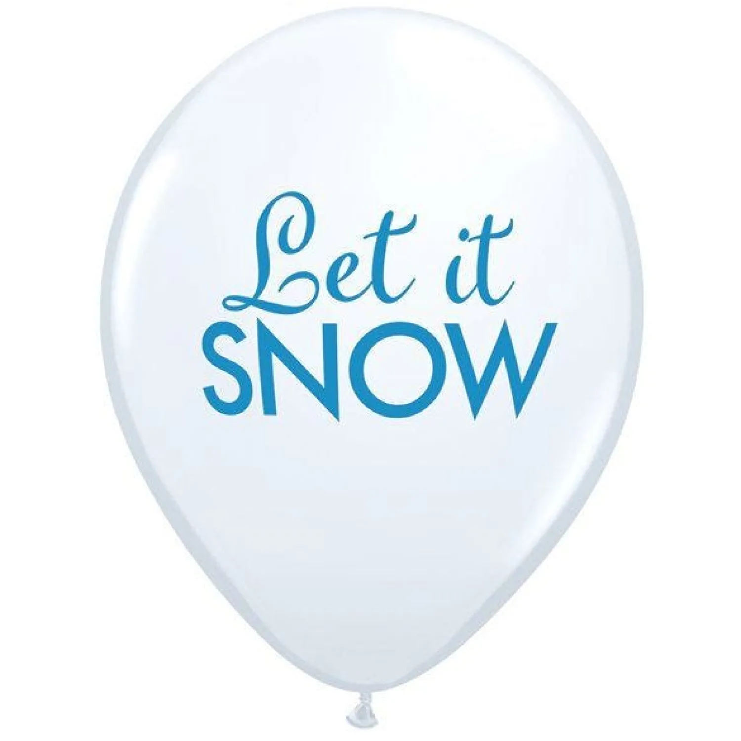 Let It Snow Balloons - 11" Latex (6Pk)<Party Delights Online