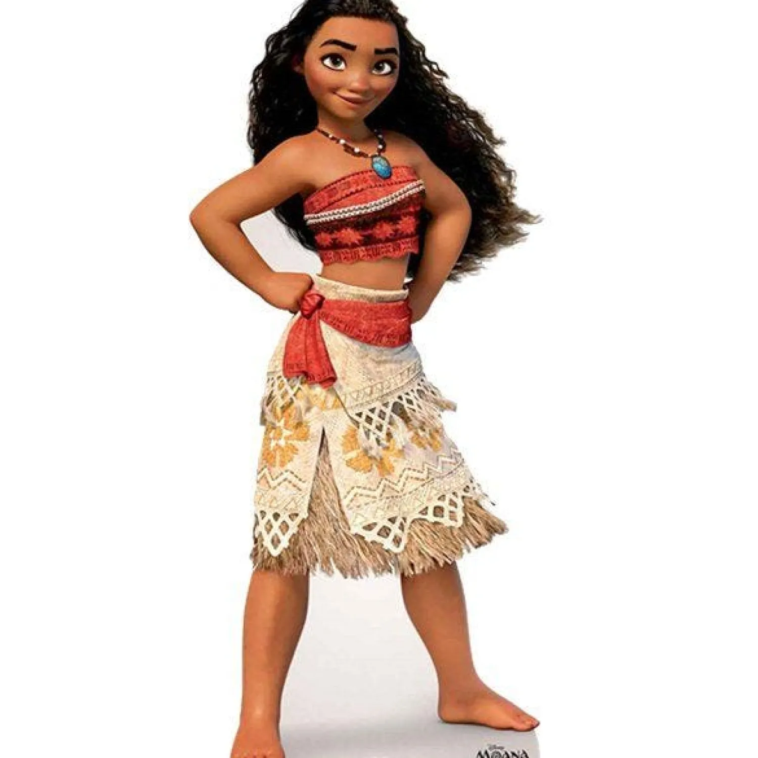 Party Delights Life Size Moana Cardboard Cut Out - 158Cm X 78Cm< Cardboard Cut Outs
