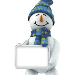 Party Delights Life Size Snowman With Sign - 182Cm X 100Cm< Cardboard Cut Outs