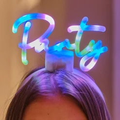 Party Delights Light Up 'Party' Headband< Wearables