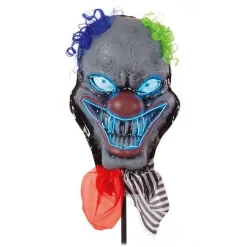Lights Up Clown Head Stake - 83Cm<Party Delights Hot