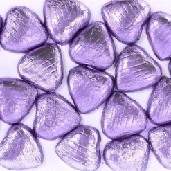 Party Delights Lilac Foil Chocolate Hearts X20< Chocolates