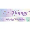 Party Delights Lilac Happy Birthday Paper Banners - 1M (3Pk)< Banners