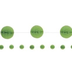 Party Delights Lime Green Honeycomb Garland Decoration - 2.1M< Hanging Decorations