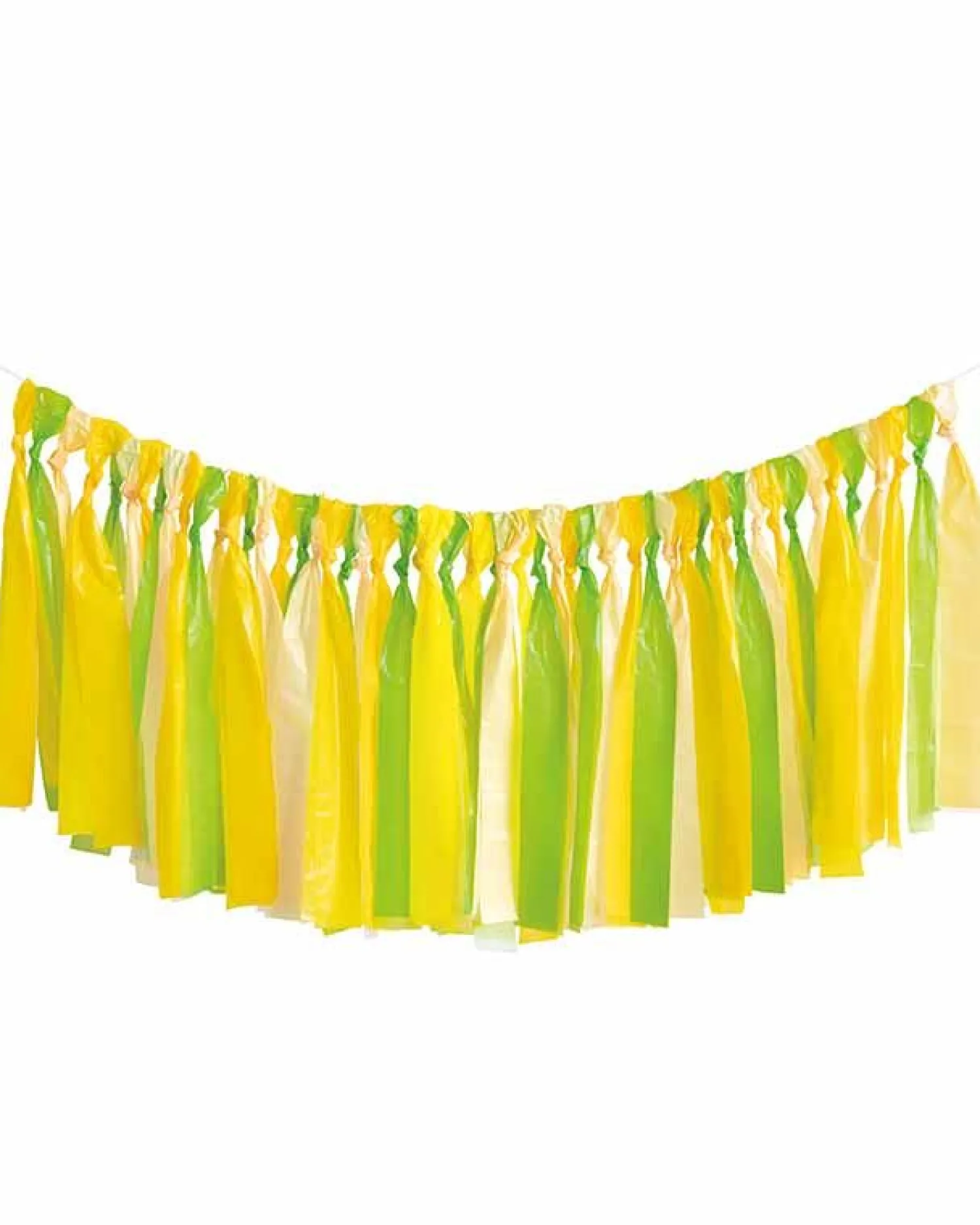 Party Delights Lime Green, Yellow, & Light Yellow Plastic Fringe Photo Backdrop Kit< Party Backdrops