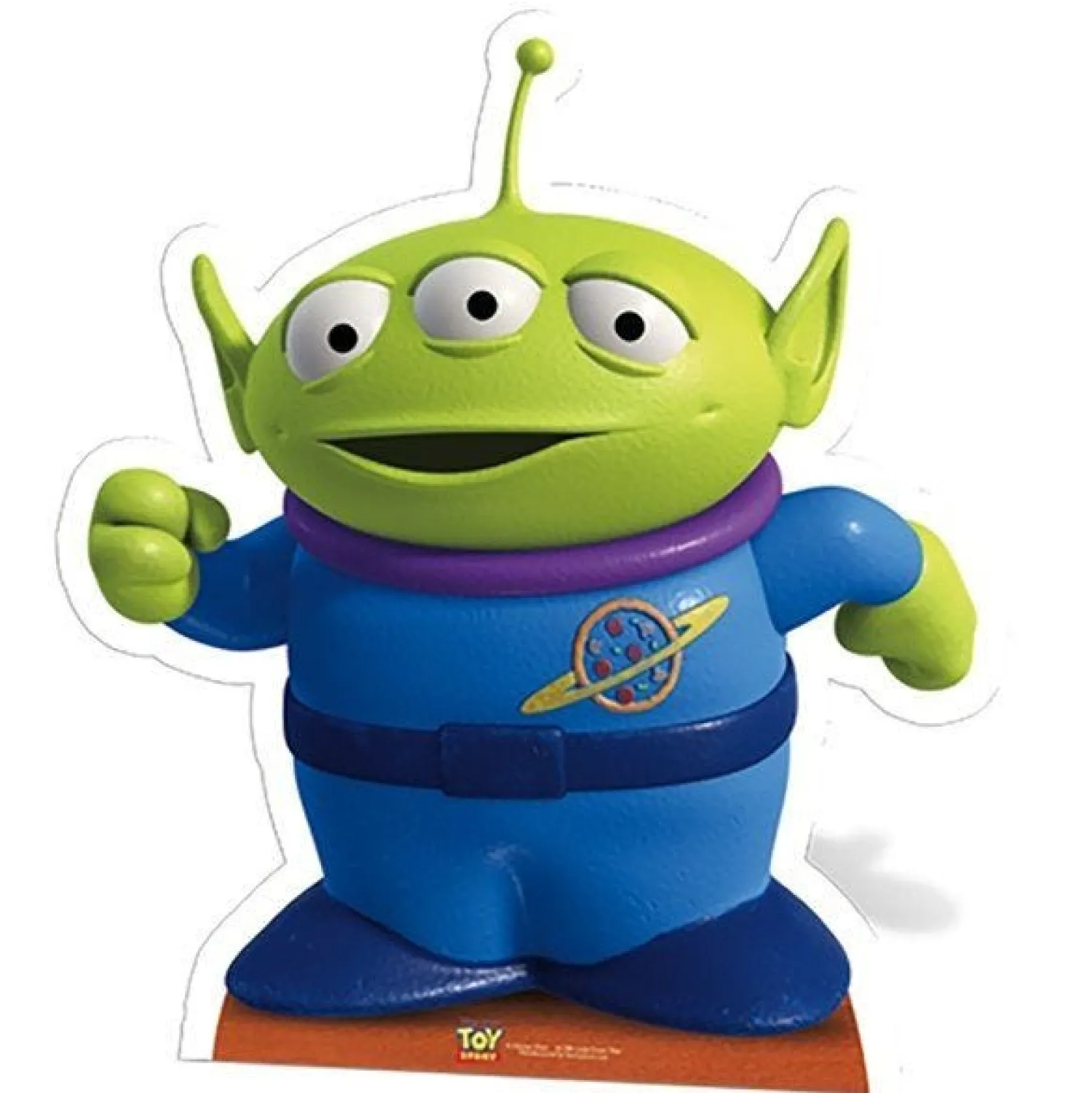 Party Delights Little Green Man Cardboard Cutout - 65Cm X 58Cm< Cardboard Cut Outs