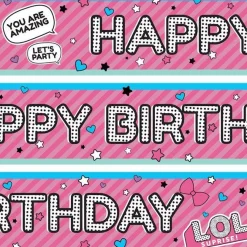 Party Delights L.O.L Surprise Paper Banners - 1M (3Pk)< Banners