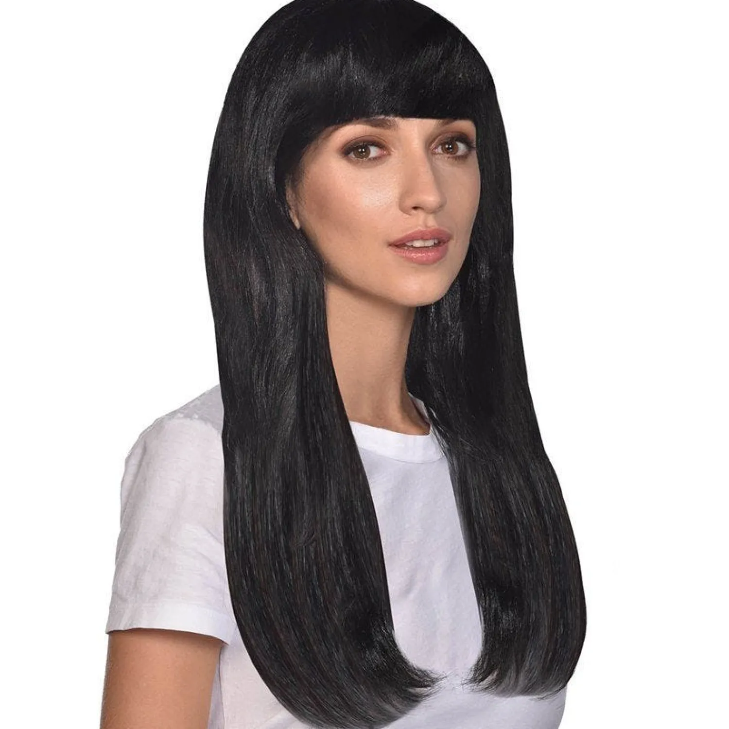 Long Black Wig<Party Delights Online