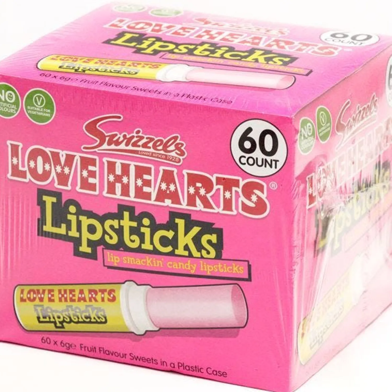Party Delights Love Hearts Lipsticks X60< Sweets