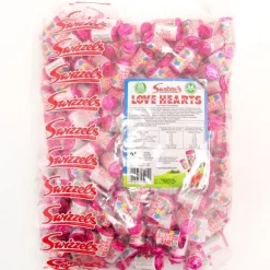 Party Delights Love Hearts Mini Rolls - 3Kg< Sweets