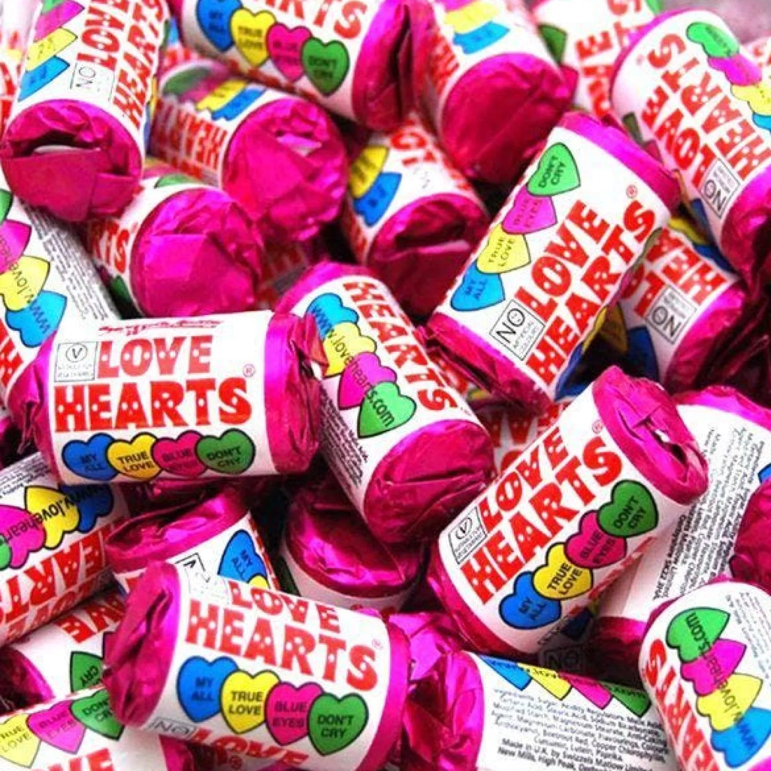 Party Delights Love Hearts Mini Rolls - 3Kg< Sweets