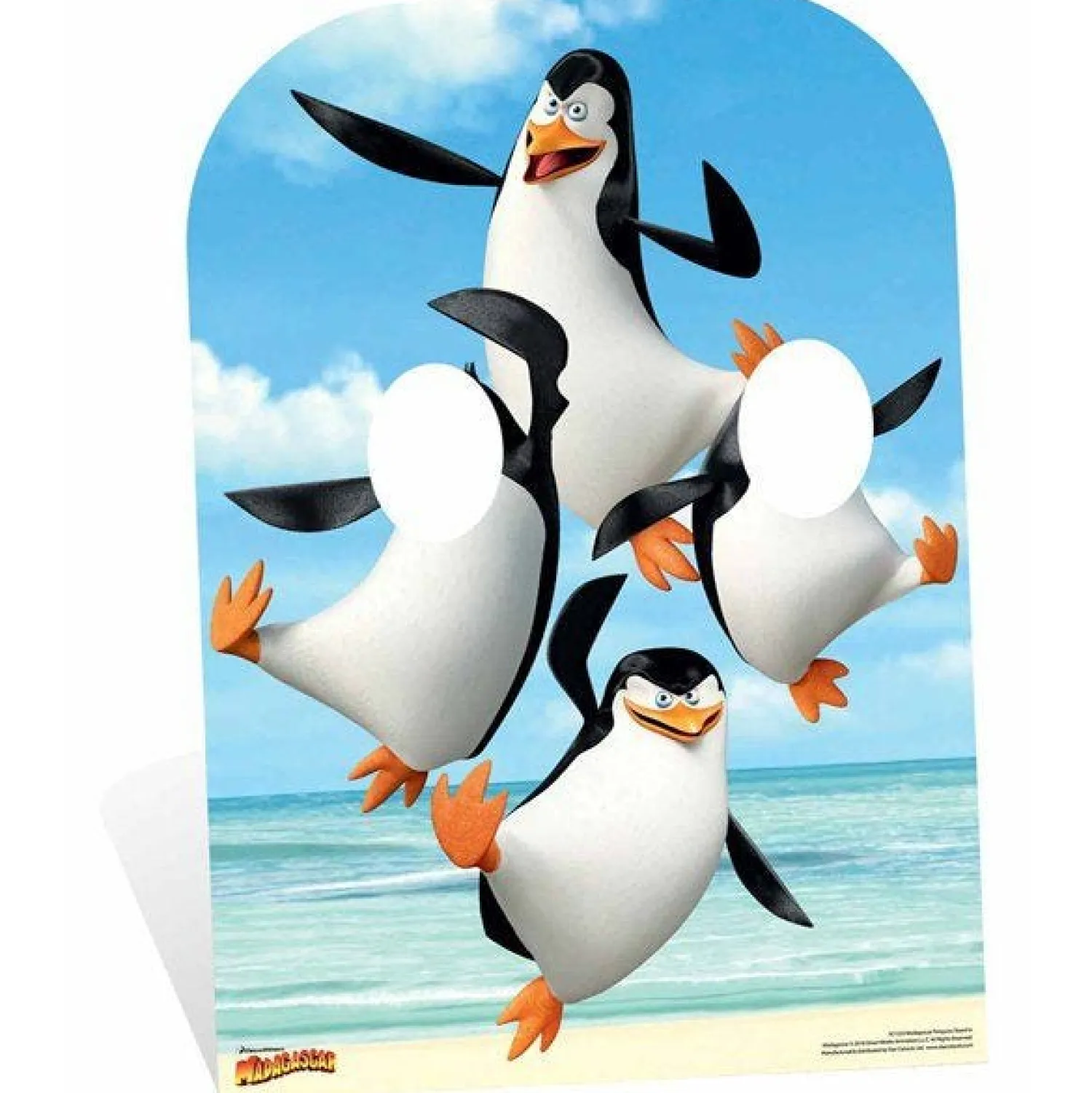 Party Delights Madagascar Penguins Stand-In Cardboard Photo Prop - 183Cm X 61Cm< Cardboard Cut Outs