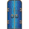 Party Delights Magical Double Doors Blue Cardboard Cutout - 191Cm X 94Cm< Cardboard Cut Outs