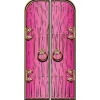 Party Delights Magical Double Doors Pink Cardboard Cutout - 191Cm X 94Cm< Cardboard Cut Outs