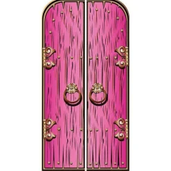 Party Delights Magical Double Doors Pink Cardboard Cutout - 191Cm X 94Cm< Cardboard Cut Outs