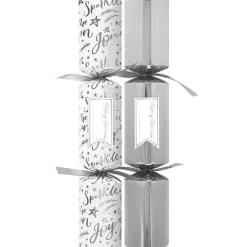 Make Your Own Silver Script Crackers - 36Cm (6Pk)<Party Delights Best