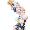Party Delights Marble, Navy & Gold Chrome Large Balloon Arch Diy Kit - 200 Balloons< Arches & Clouds