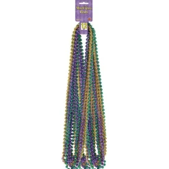 Party Delights Mardi Gras Bead Necklace (12Pk)< Costume Props
