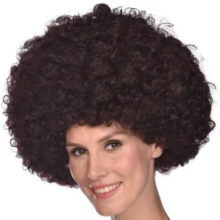 Party Delights Mega Disco Brown Afro Wig< Wigs