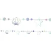 Party Delights Mermaid Iridescent Shell Garland - 1.65M< Hanging Decorations