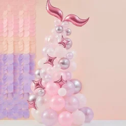Party Delights Mermaid Magic Balloon Arch - 80 Balloons< Arches & Clouds