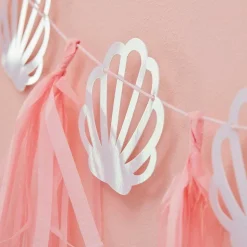 Party Delights Mermaid Magic Shell Tassel Garland - 2M< Hanging Decorations