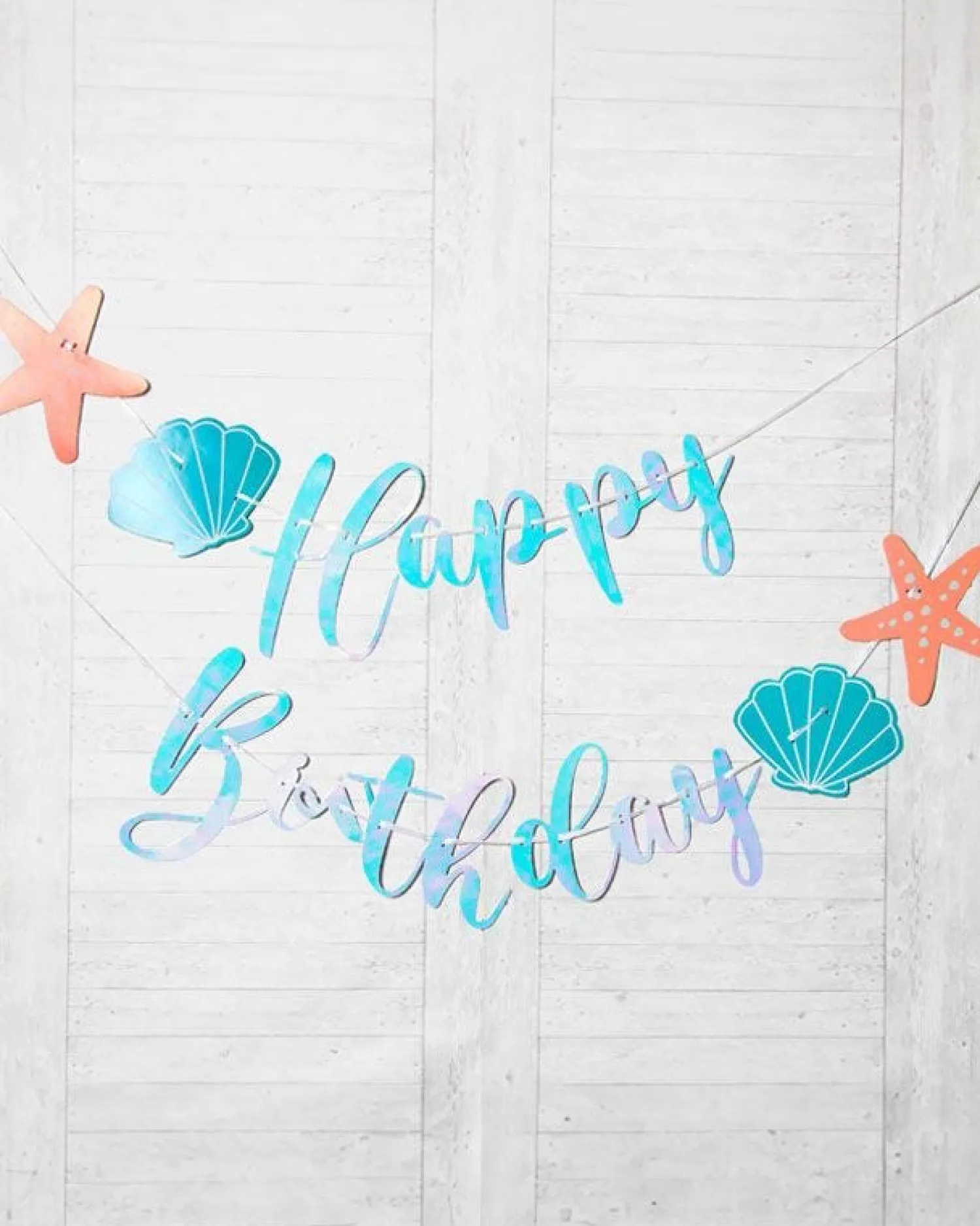 Party Delights Mermaid Tales Happy Birthday Banner - 2.5M< Banners