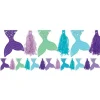 Party Delights Mermaid Wishes Glitter Tassel Garland - 3M< Hanging Decorations