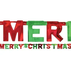 Merry Christmas Letter Banner - 1.5M<Party Delights Best