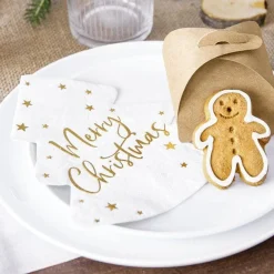 Merry Christmas Tree Napkins (20Pk)<Party Delights