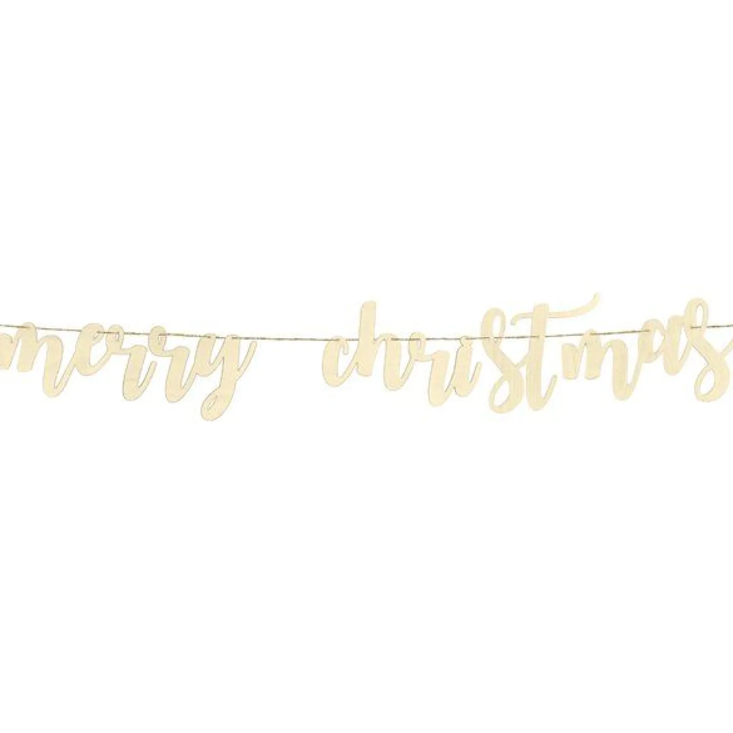 Merry Christmas Wooden Banner - 2M<Party Delights New