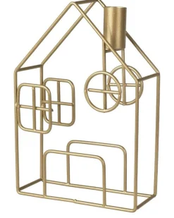 Metal House Dinner Candle Holder<Party Delights Sale
