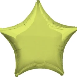 Metallic Lime Green Star Balloon - 19" Foil<Party Delights Hot