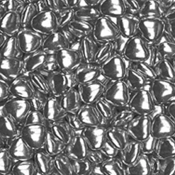 Party Delights Metallic Silver Chocolate Hearts - 1Kg< Chocolates