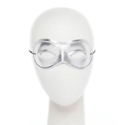 Party Delights Metallic Silver Domino Masquerade Mask< Masks