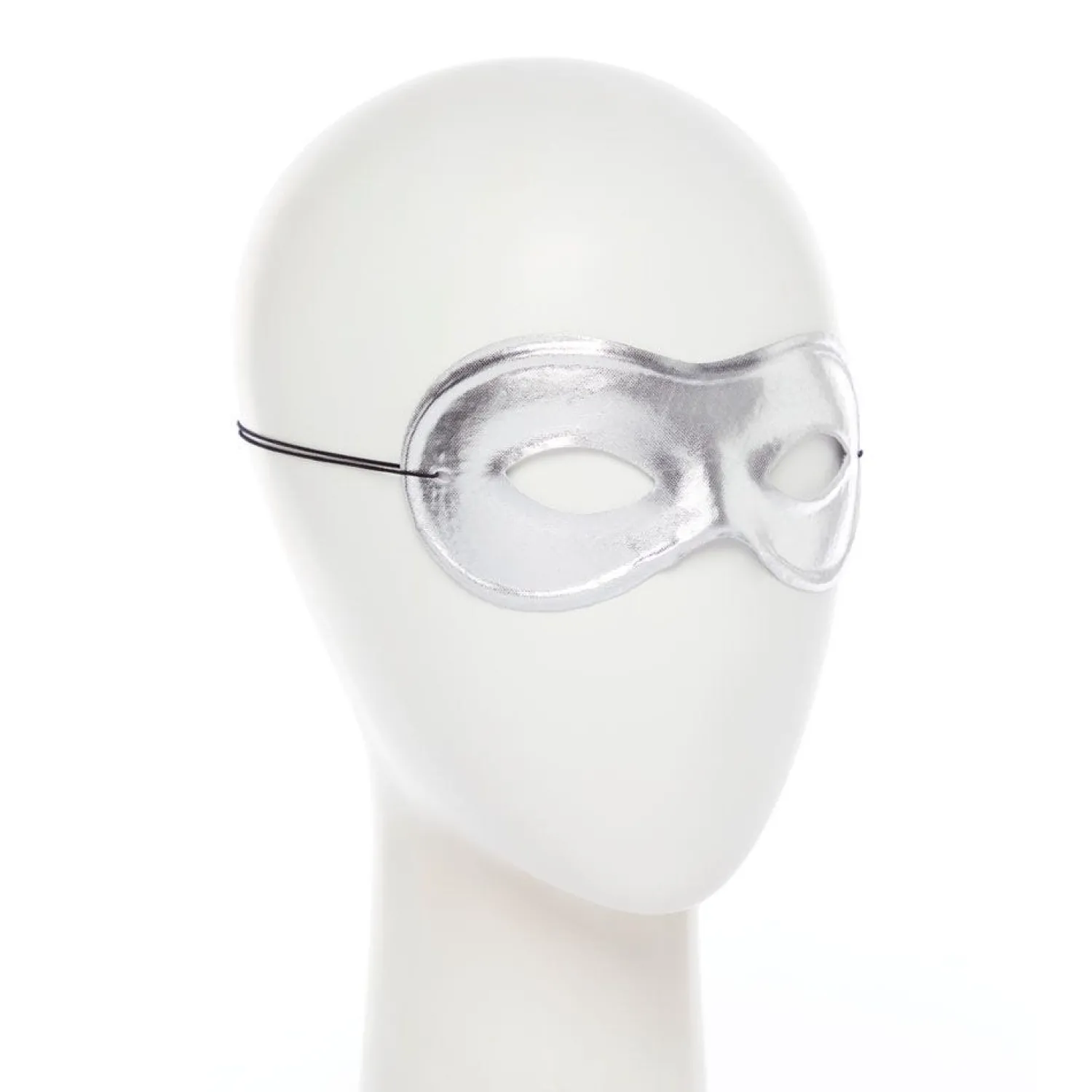 Party Delights Metallic Silver Domino Masquerade Mask< Masks