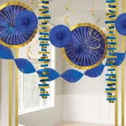 Party Delights Midnight Blue Paper & Foil Decorations< Hanging Decorations