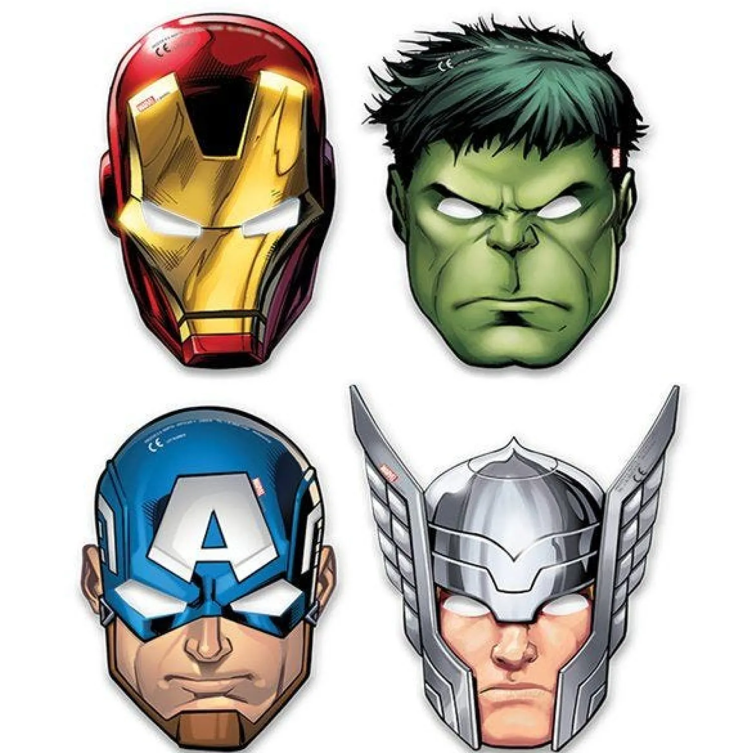 Party Delights Mighty Avengers Masks (6Pk)< Masks