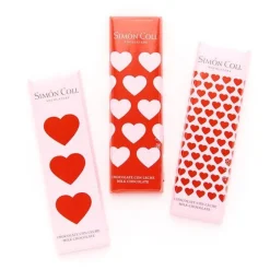 Party Delights Milk Chocolate Heart 3 Mini Bars Strip - 54G (3Pk)< Chocolates