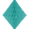 Party Delights Mint Green Honeycomb Diamond Decoration - 30Cm< Hanging Decorations