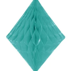 Party Delights Mint Green Honeycomb Diamond Decoration - 30Cm< Hanging Decorations