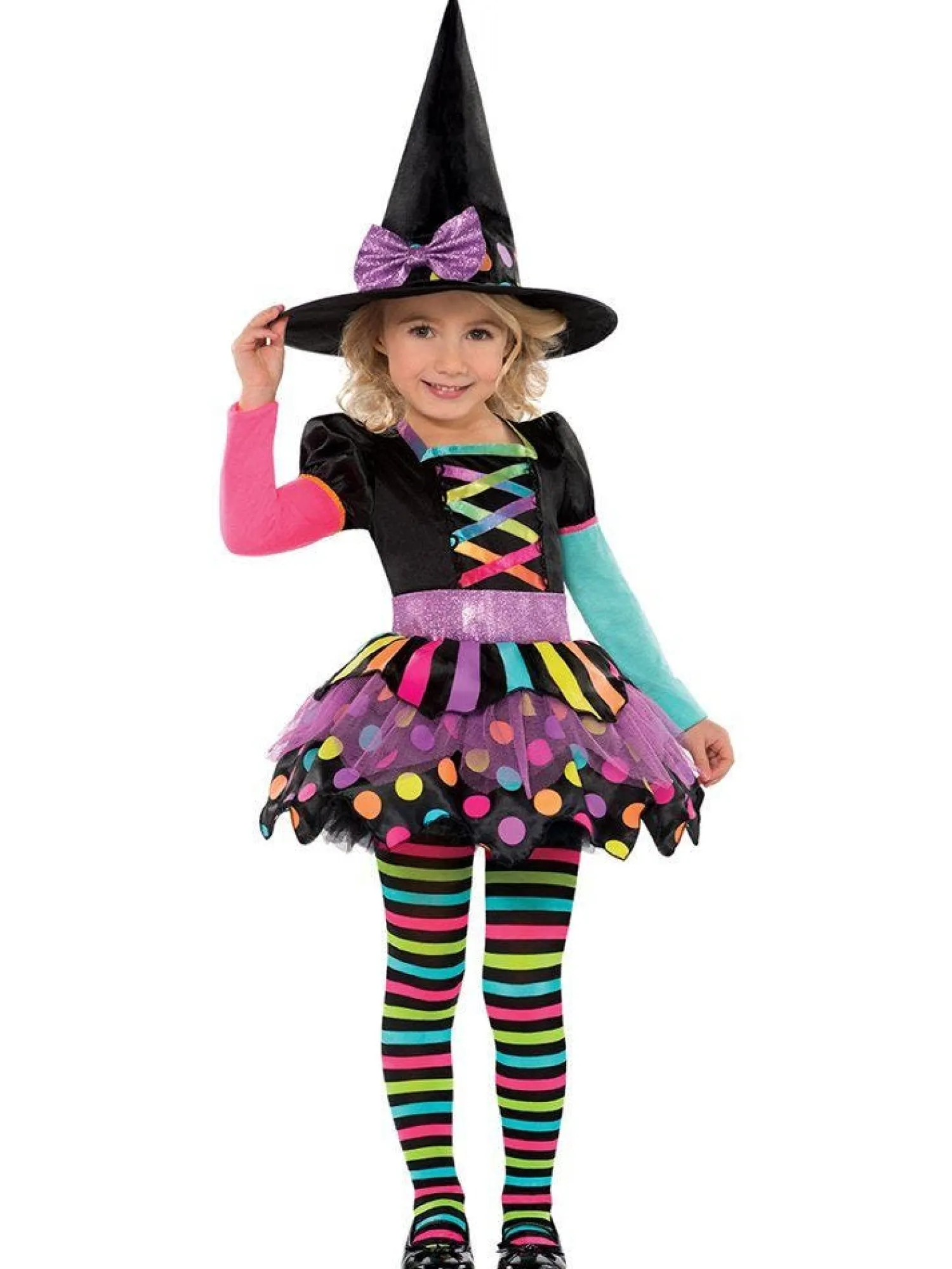 Miss Matched Witch - Toddler And Child Costume<Party Delights Clearance