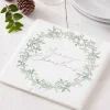 Mistletoe Weath Merry Christmas Paper Napkins - 33Cm (16Pk)<Party Delights Online