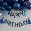 Party Delights Mix It Up Blue Happy Birthday Tassel Bunting< Bunting