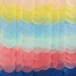 Party Delights Mix It Up Brights Tissue Paper Disc Backdrop< Party Backdrops