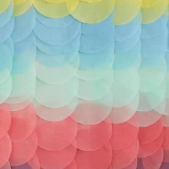 Party Delights Mix It Up Brights Tissue Paper Disc Backdrop< Party Backdrops