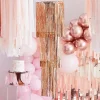 Party Delights Mix It Up Rose Gold Foil Fringe Chandelier Decoration - 1.3M X 40Cm< Hanging Decorations
