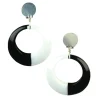 Party Delights Mod Black & White Earrings< Costume Props